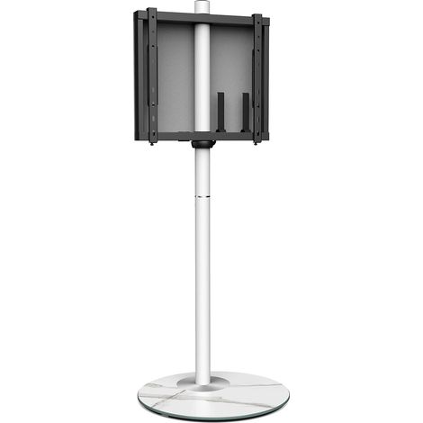 FITUEYES TV Ständer Weiss TV Bodenständer Höhenverstellbar Drehbar TV Standfuß Fernsehständer mit Luxuriösen Design für 32 bis 60 Zoll bis zu 40kg Max. VESA 400 * 400 (1/5)