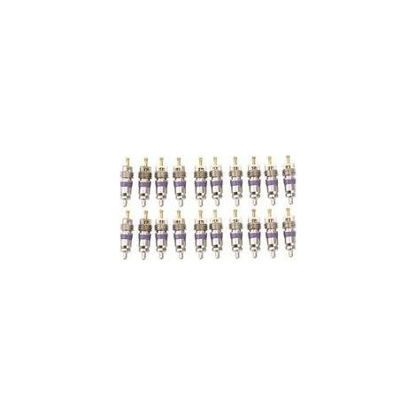 Noyaux de valve de climatisation automobile – Lot de 20 pièces, compatibles avec Mercedes-Benz, en laiton nickelé (1/5)