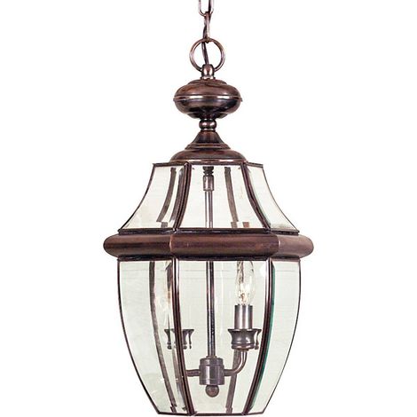 Lampada da esterno lanterna a catena lampada a sospensione finitura Rame Anticato H 49,7 cm rame