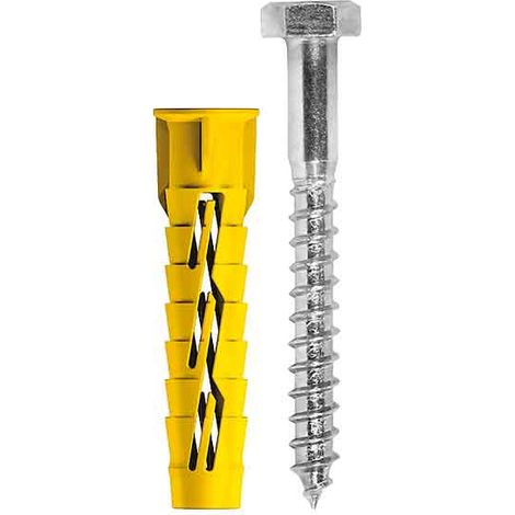 TASSELLO CON VITE TE E BORDO 'RX07' Ø 10x60 mm - vite 6x70 mm Q.TA 50