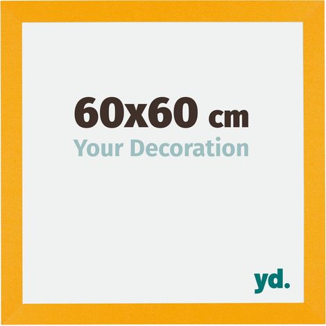 yd. - Cadre photo 60x60 - Jaune - MDF - Mura