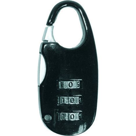 Lucchetto ad arco a combinazione per valige - mm.20 - 12 bl