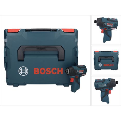 Bosch GDR 12V-110 Professional 12V Visseuse à chocs sans fil avec Porte-outils six pans creux 1/4" en Coffret L-Boxx - sans Batterie ni Chargeur (1/5)