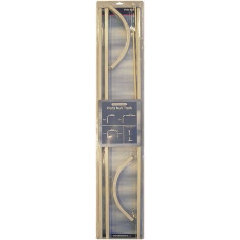 Pro Aluminium Shower Track - 3M White