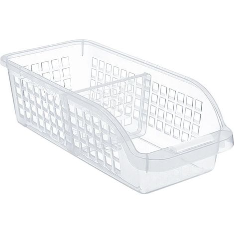 Lntyq Kühlschrank-Organizer mit Trennwand – transparenter Organizer, Aufbewahrungsbehälter für Küche, Kühlschrank und andere Organizer (1/5)
