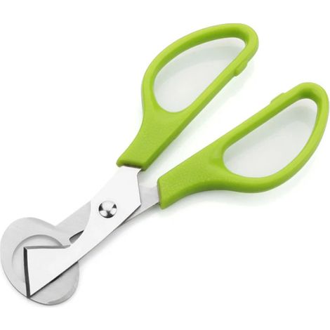 Ciseaux à œufs de pigeon et caille, couteau à oiseaux, ouvre-bouteille, ustensile de cuisine, lame en acier inoxydable, 1 pc (vert)