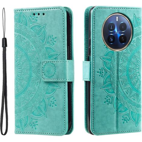 Funda tipo libro para Realme 12 Pro 5G / 12 Pro+ 5G, Mandala, Verde (1/5)