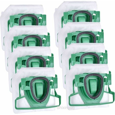 8 bolsas de microfibra para aspiradora, aptas para los modelos Vorwerk Kobold 200 VK200 FP200.5, ideales para personas alérgicas. (1/5)