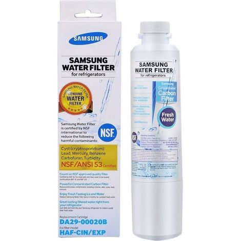 Lot de 2 filtres à eau blancs pour réfrigérateur SAMSUNG Hafcin DA29 00020B HAF CIN/EXP Fresh