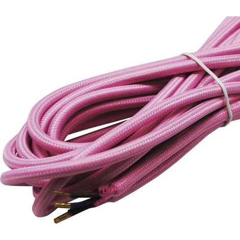 Cable textil rosa (1/2)