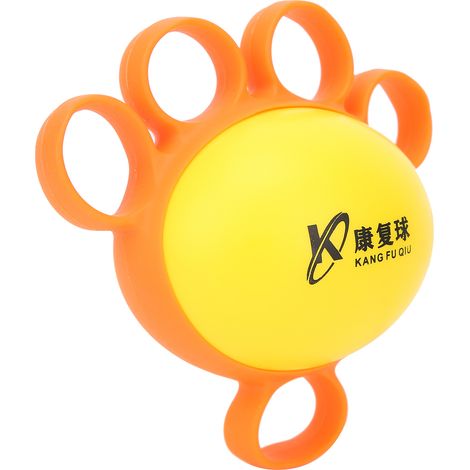 Balle d'exercice pour les doigts, spasmes des doigts, renforcement musculaire de la main, entraînement physique, balle anti-stress orange (1/5)