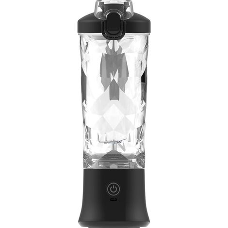 Licuadora portátil para batidos con capacidad para 600 tazas, recargable por USB, con potente motor para uso doméstico y en el gimnasio.
