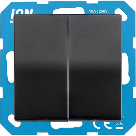 ION Industries Interrupteur Noir Hxl7.1xL7.1cm