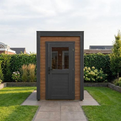 Casetta da giardino in legno Veya 1.59x2.09 m - 3.32 m2 - 28 mm - impregnata - 000060 (1/4)