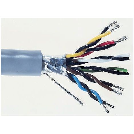 Câble industriel multipaire RS PRO , 10 paires 24 AWG Cuivre étamé ( Prix pour Bobine de 100 Mètres )