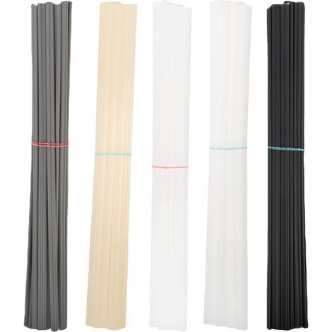 100 bacchette per saldatura in plastica, 4 colori, fili per saldatura in ABS/PVC/PE/PP, bastoncini per saldatura in plastica da 20 cm per riparazioni di saldatura della plastica (1/5)