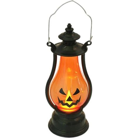 Lanterne MengXi Petite Lanterne à Piles Lumière Chaude Économie d'Énergie Étanche Poignée Portable Accessoires de Fête Cadeau Parfait Lampe Citrouille pour Enfants LED (1/5)