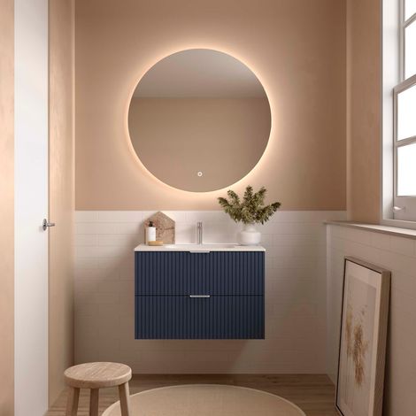 Salgar Badezimmermöbel BIBA 800 2 Metallschubladen mit Soft-Close NIGHT BLUE 798 x 540 x 450 mm (1/2)