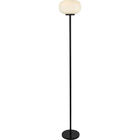 [GEBRAUCHT] B-Ware Searchlight Stehleuchte Lumina Standlampe Wohnzimmer Glas Schirm Weiß Modern