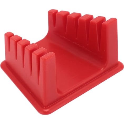 Support de fer à souder à 5 emplacements différents, base magnétique, plastique épais, pour fils de 30 AWG à 12 AWG, rouge (1/5)