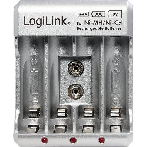 Ladegerät für AA/AAA/9V Ni-MH/Ni-Cd-Akkus, Logilink (1/5)