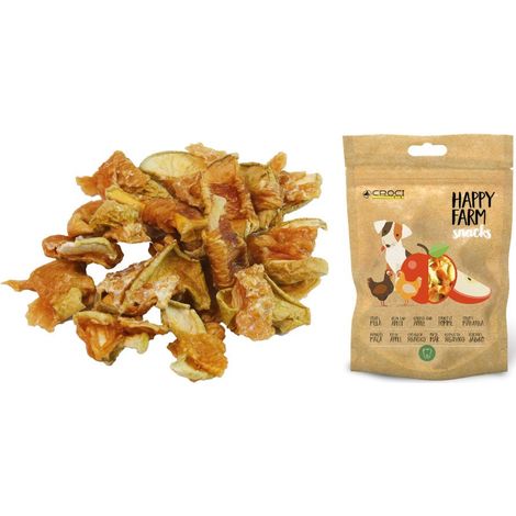 Happy Farm Snacks Poulet avec pomme 12 sachets de 80 g chacun