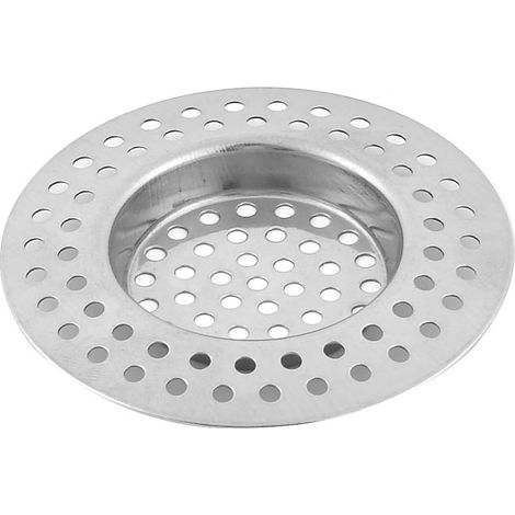 Belüftungsgitter, Silber Küche Hause Bad Metall Waschbeckensieb Abfluss Sieb Mesh Filter Korb (1/2)