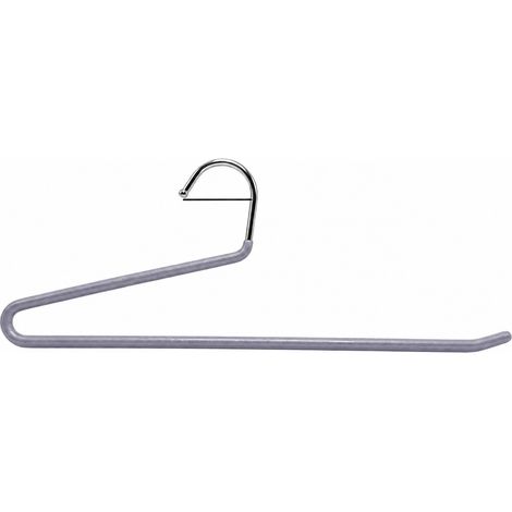 Cintres à pantalon enrobés antidérapants gris argenté 285 mm cm