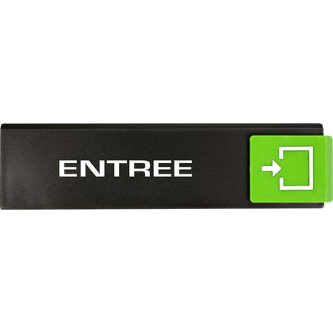 Plaque de porte Entrée - Europe design 175x45mm - 4260174