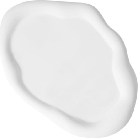 Plateau Décoratif en Plâtre Forme Nuage Irrégulier Multifonctionnel pour Bijoux et Rangement, Design Unique Textures Raffinées pour Chambre ou Coiffeuse (1/5)