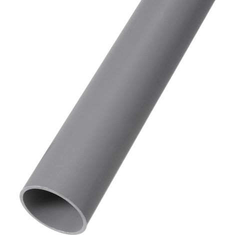 Tuyau En PVC Rigide 36mm x 40mm Tube Plastique 14" Ronde Pour Drainage Haute Résistance, [pour Greenhouse Garden Home HVAC Plumbing] - Gris Clair (1/5)