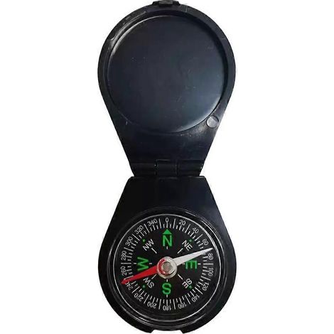 Boussole mousqueton porte-clés pour randonnée, camping et chasse, grand cadran d'orientation (1/5)
