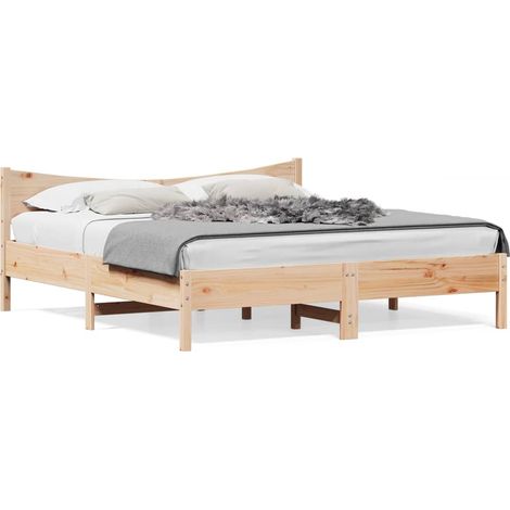 Maison Exclusive - Giroletto senza Materasso 180x200 cm in Legno Massello di Pino
