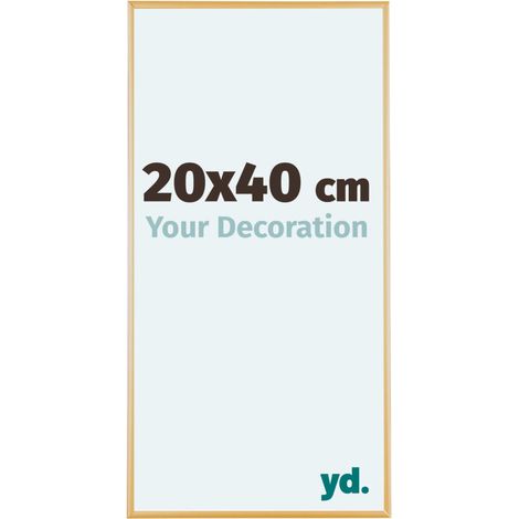 yd. - Cadre photo 20x40 - Or Vintage - Aluminium - Kent