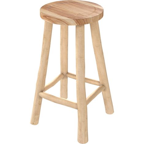 Tabouret pour îlot central 67 cm en teck - IKA