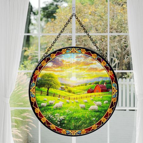 Suspension vitrail 12.5 cm – Attrape-soleil pour intérieur (1/3)