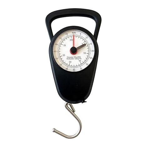 Analog Luggage Scale - Travel Scales with Hook for Luggage, Up to 35 kg, Simple to Use, Ideal for Weighing Suitcases, Handbags, Parcels and Everyday Objects, Compact and Durable for (1/5)