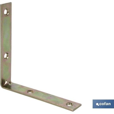 Pack mit 40 Winkeleisen 70 mm verzinkter Stahl