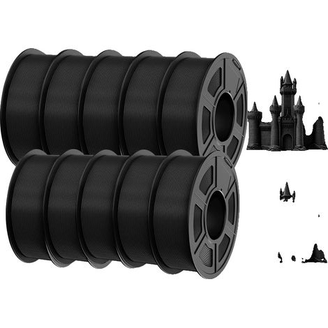 3D-Druckerfilament, hohe Druckgeschwindigkeit, blasenfrei, PLA META 10 Schwarz (1/2)