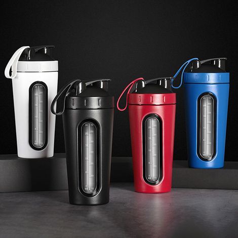 1 Shaker à protéines, Acier inoxydable 304, 700 ml, Fenêtre transparente, Bouchon étanche, Sport et fitness（Q3 : Nouveaux produits pour le mois d'août） (1/5)
