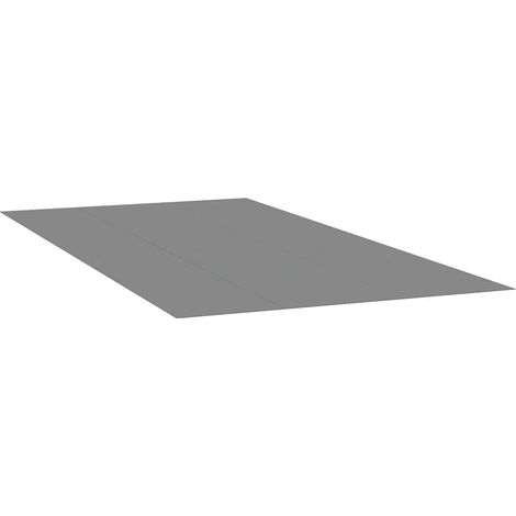 Tapiz de suelo piscina geotextil poliéster gris claro 750x370cm vidaXL