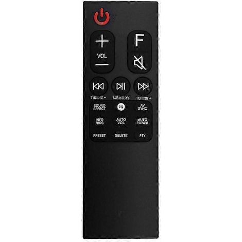 Télécommande de remplacement AKB75595312 pour barres de son LG SK1, SK10, SK10Y, SK6, SK6Y, SK8, SK8Y, SK9, SK9Y (noire) (1/5)