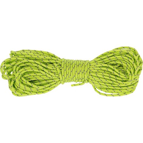 Corde paracorde réfléchissante de 20m, lanière pour équipement d'extérieur, 1 noyau de brin intérieur pour auvent de Camping (1/5)
