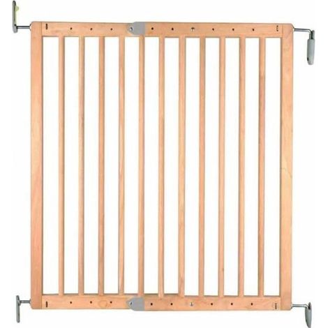 Nordlinger – Barrière de sécurité en métal pivotante 69-107 cm – Hauteur 77 cm – Solution sécurisée pour enfants – Modèle Lemon (1/3)