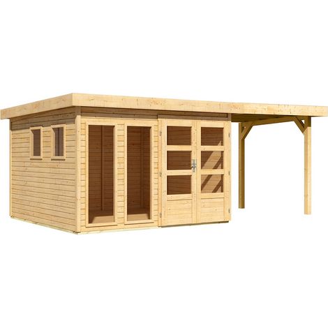 GH Lahar 6 302x306x216cm natur Anbaudach 2,40m