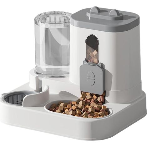 Distributeur automatique de nourriture pour chat Gamelle de collation - Distributeur automatique de nourriture pour chien - Pour petits animaux moyens intérieur extérieur maison jardin balcon cour (1/5)