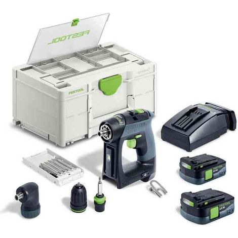 Festool 586867 12v Cordless Drill Kit CXS 12 2,5-Set (1/3)