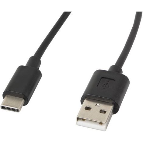 Lanberg CA-USBO-10CC-0018-BK USB cable 1.8 m USB 2.0 USB A USB C Black (1/2)
