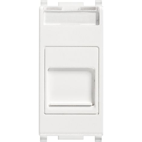 VIMAR - 14337.6 Presa RJ45 Cat6 UTP con portello bianco
