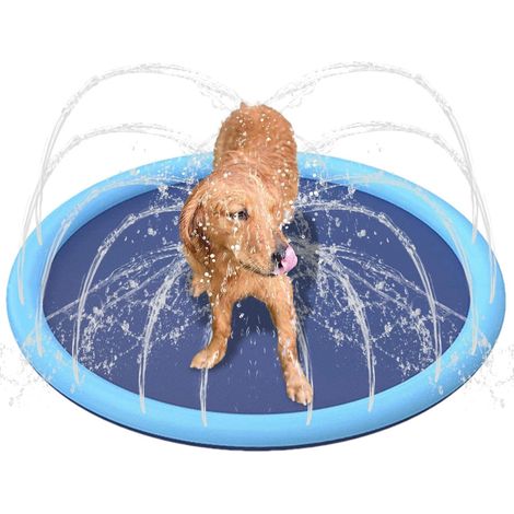 Tapis d'Éclaboussure pour Jeux Aquatiques Extérieurs Tapis de Jeu d'eau pour Pelouse Jardin Parc Plage Cour Anniversaire Camp de Jour (1/5)